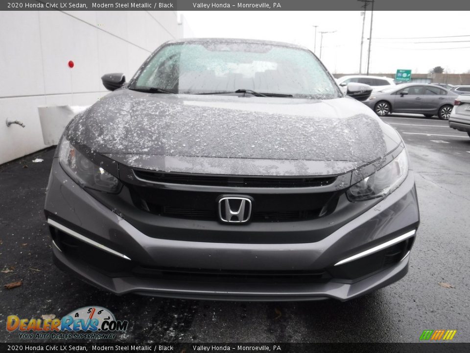 2020 Honda Civic LX Sedan Modern Steel Metallic / Black Photo #4