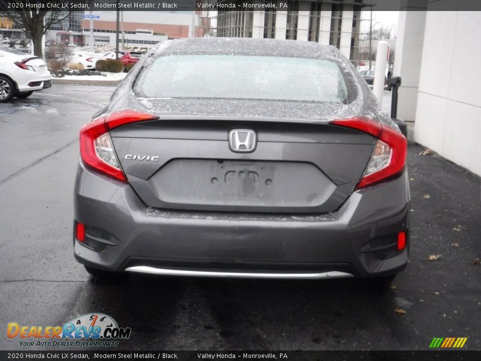 2020 Honda Civic LX Sedan Modern Steel Metallic / Black Photo #7