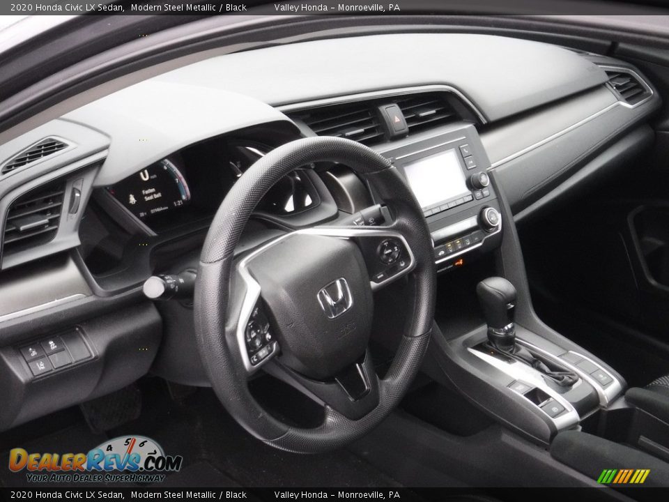 2020 Honda Civic LX Sedan Modern Steel Metallic / Black Photo #10