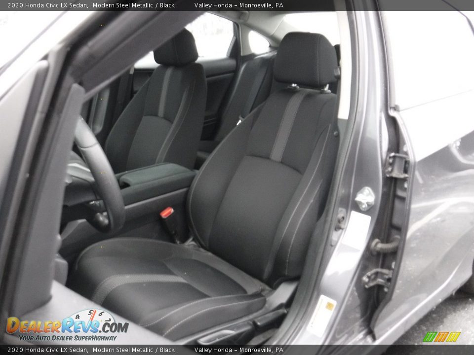 2020 Honda Civic LX Sedan Modern Steel Metallic / Black Photo #11