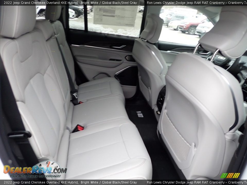 Rear Seat of 2022 Jeep Grand Cherokee Overland 4XE Hybrid Photo #11