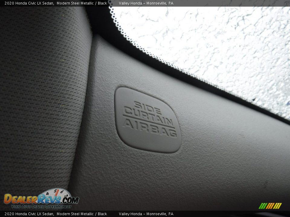 2020 Honda Civic LX Sedan Modern Steel Metallic / Black Photo #12