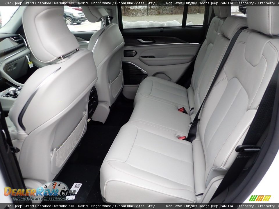 Rear Seat of 2022 Jeep Grand Cherokee Overland 4XE Hybrid Photo #12