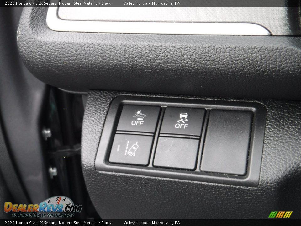 2020 Honda Civic LX Sedan Modern Steel Metallic / Black Photo #13