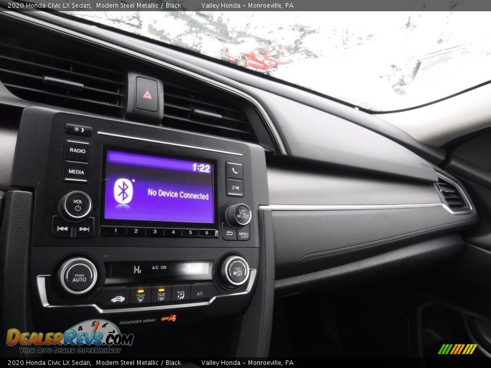 2020 Honda Civic LX Sedan Modern Steel Metallic / Black Photo #14