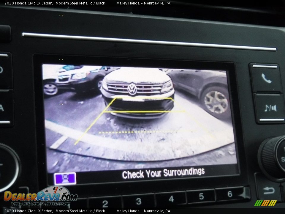 2020 Honda Civic LX Sedan Modern Steel Metallic / Black Photo #15