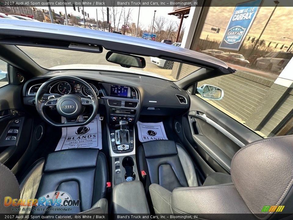 Black Interior - 2017 Audi A5 Sport quattro Cabriolet Photo #18