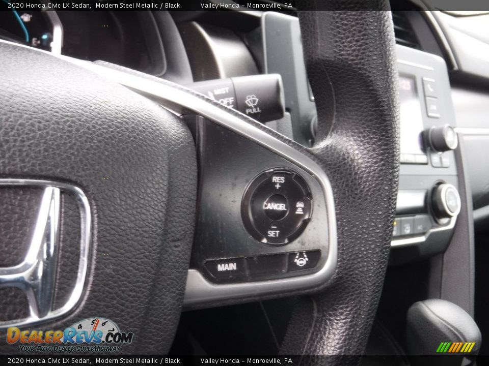 2020 Honda Civic LX Sedan Modern Steel Metallic / Black Photo #19