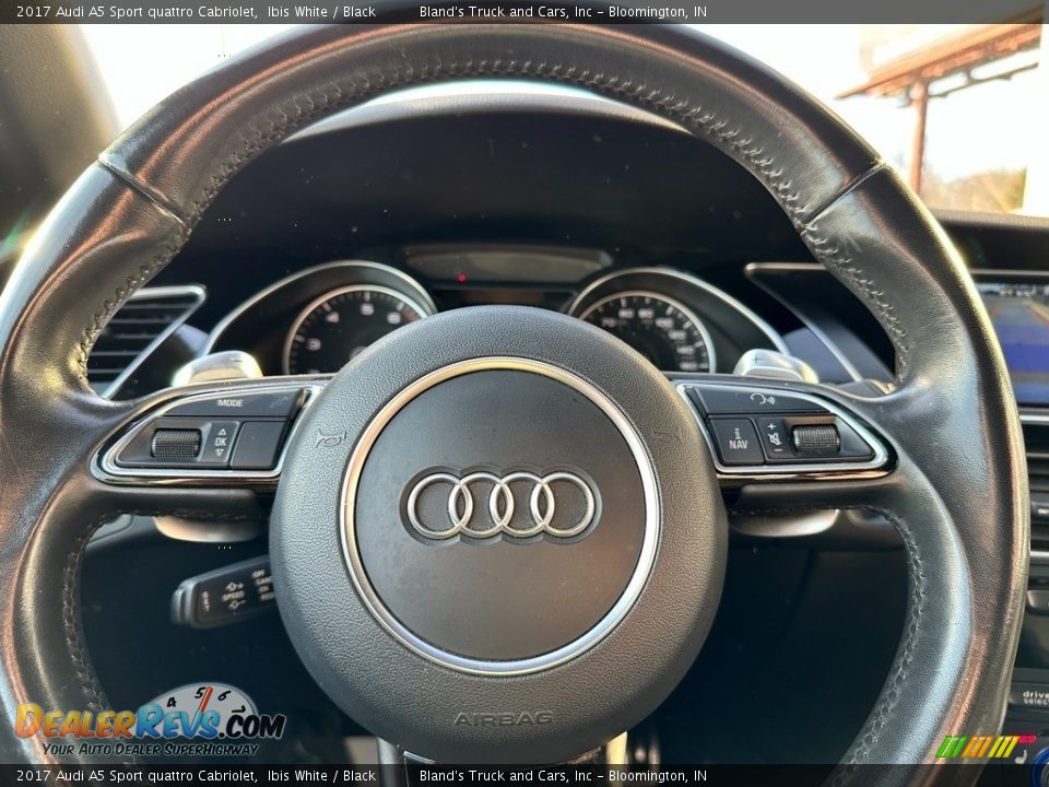 2017 Audi A5 Sport quattro Cabriolet Steering Wheel Photo #19