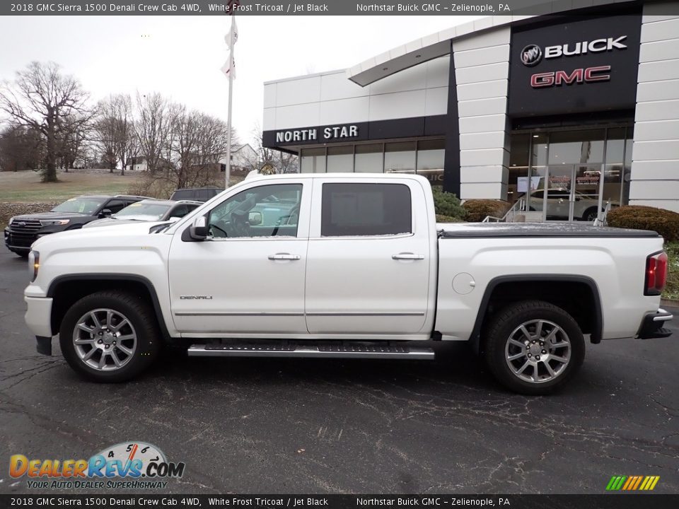 2018 GMC Sierra 1500 Denali Crew Cab 4WD White Frost Tricoat / Jet Black Photo #2