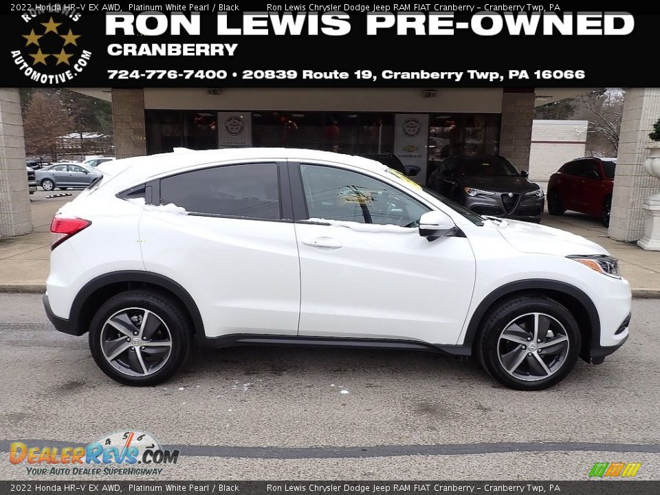 2022 Honda HR-V EX AWD Platinum White Pearl / Black Photo #1