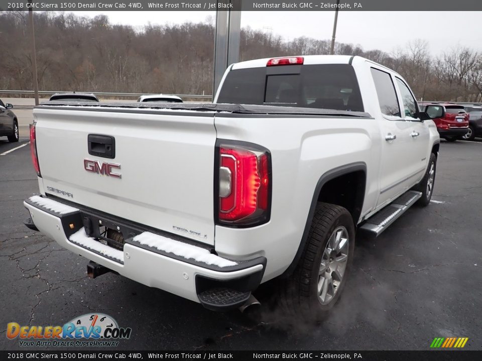 2018 GMC Sierra 1500 Denali Crew Cab 4WD White Frost Tricoat / Jet Black Photo #6