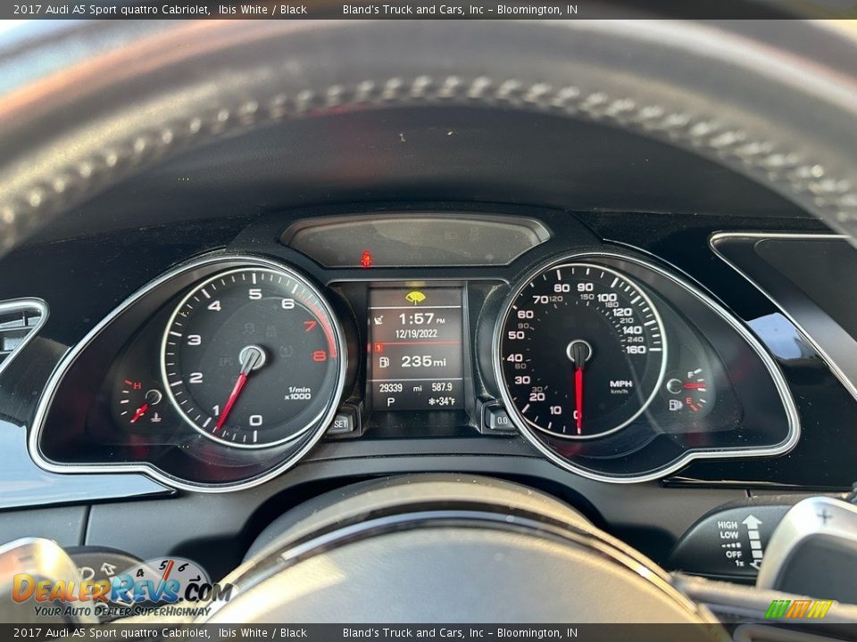 2017 Audi A5 Sport quattro Cabriolet Gauges Photo #24