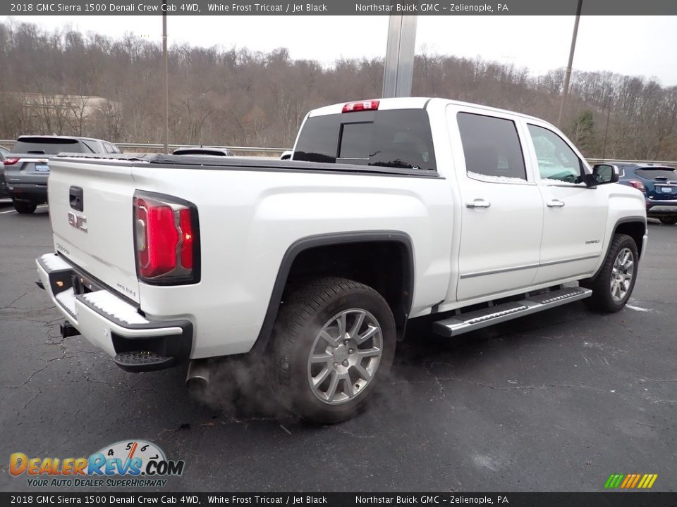 2018 GMC Sierra 1500 Denali Crew Cab 4WD White Frost Tricoat / Jet Black Photo #7