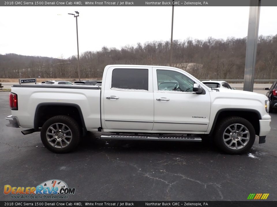 2018 GMC Sierra 1500 Denali Crew Cab 4WD White Frost Tricoat / Jet Black Photo #8