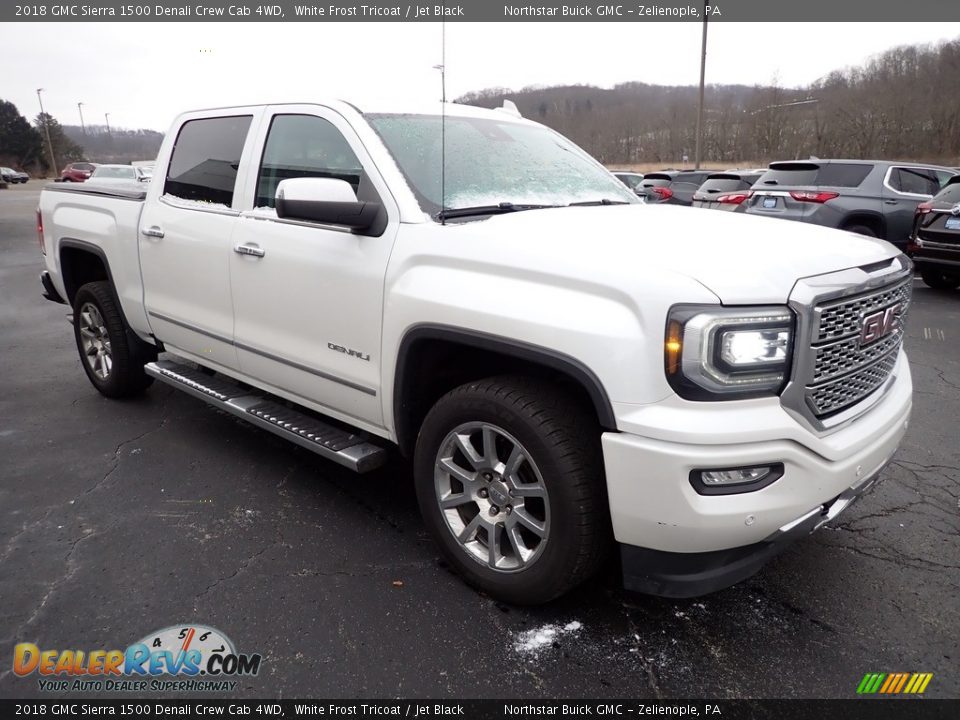 2018 GMC Sierra 1500 Denali Crew Cab 4WD White Frost Tricoat / Jet Black Photo #9