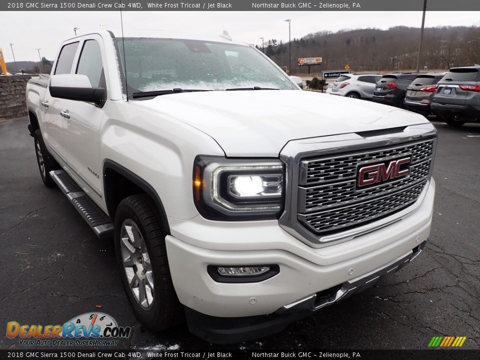 2018 GMC Sierra 1500 Denali Crew Cab 4WD White Frost Tricoat / Jet Black Photo #10