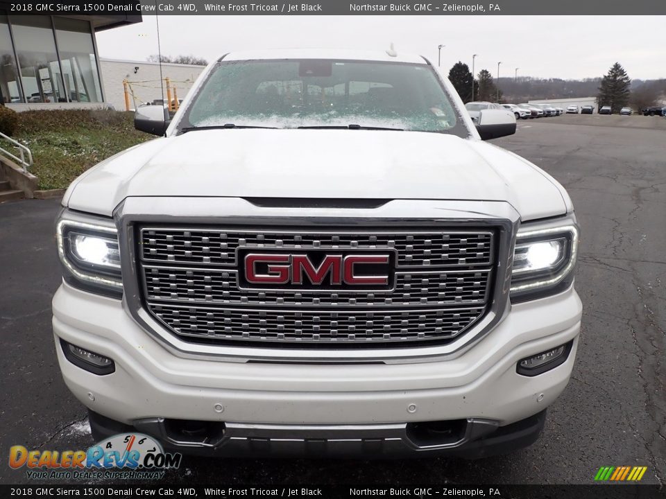 2018 GMC Sierra 1500 Denali Crew Cab 4WD White Frost Tricoat / Jet Black Photo #11