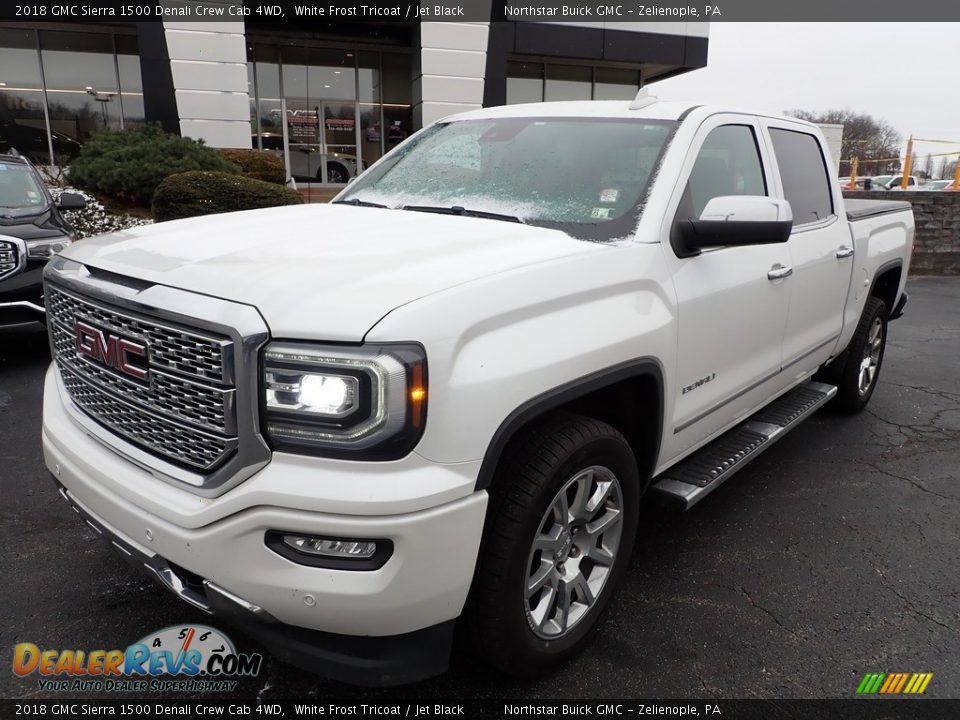 2018 GMC Sierra 1500 Denali Crew Cab 4WD White Frost Tricoat / Jet Black Photo #12