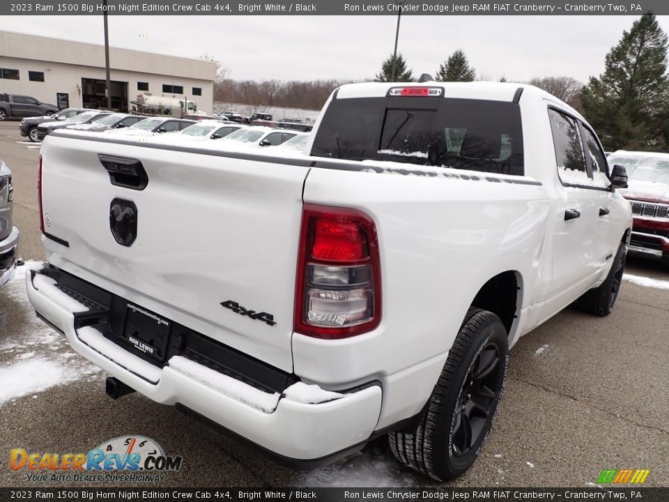 2023 Ram 1500 Big Horn Night Edition Crew Cab 4x4 Bright White / Black Photo #5