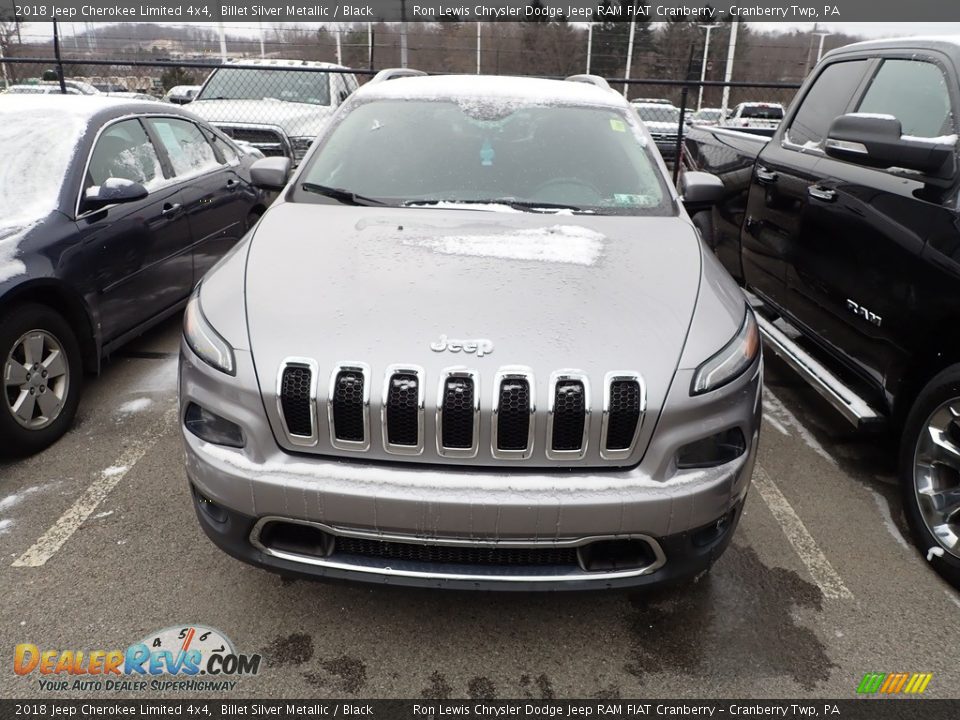 2018 Jeep Cherokee Limited 4x4 Billet Silver Metallic / Black Photo #2