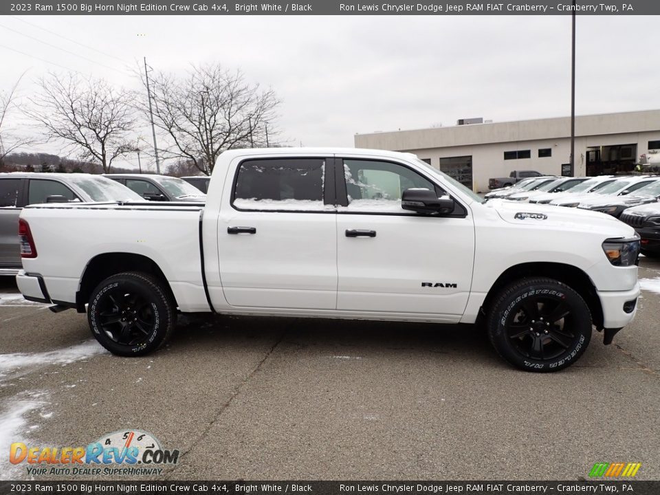 2023 Ram 1500 Big Horn Night Edition Crew Cab 4x4 Bright White / Black Photo #6