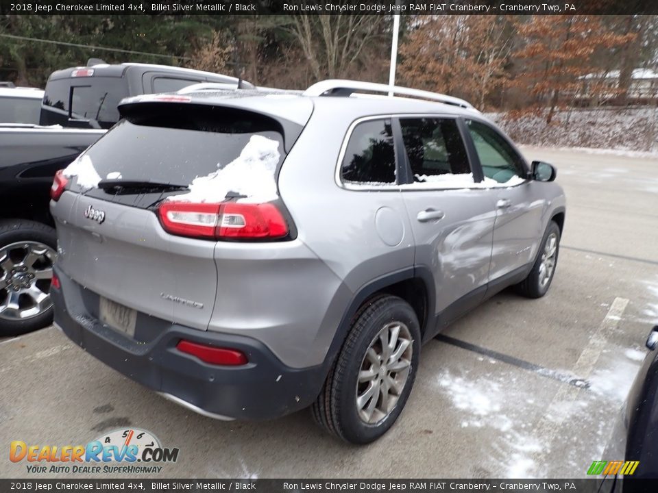 2018 Jeep Cherokee Limited 4x4 Billet Silver Metallic / Black Photo #4