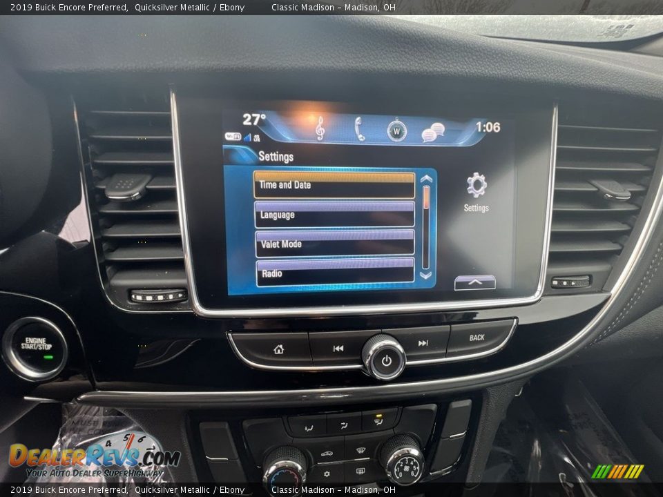2019 Buick Encore Preferred Quicksilver Metallic / Ebony Photo #12
