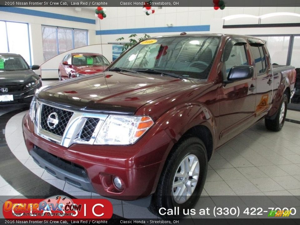 2016 Nissan Frontier SV Crew Cab Lava Red / Graphite Photo #1