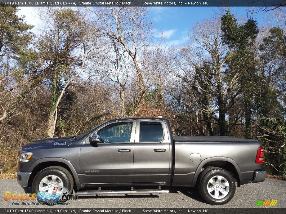 2019 Ram 1500 Laramie Quad Cab 4x4 Granite Crystal Metallic / Black Photo #1