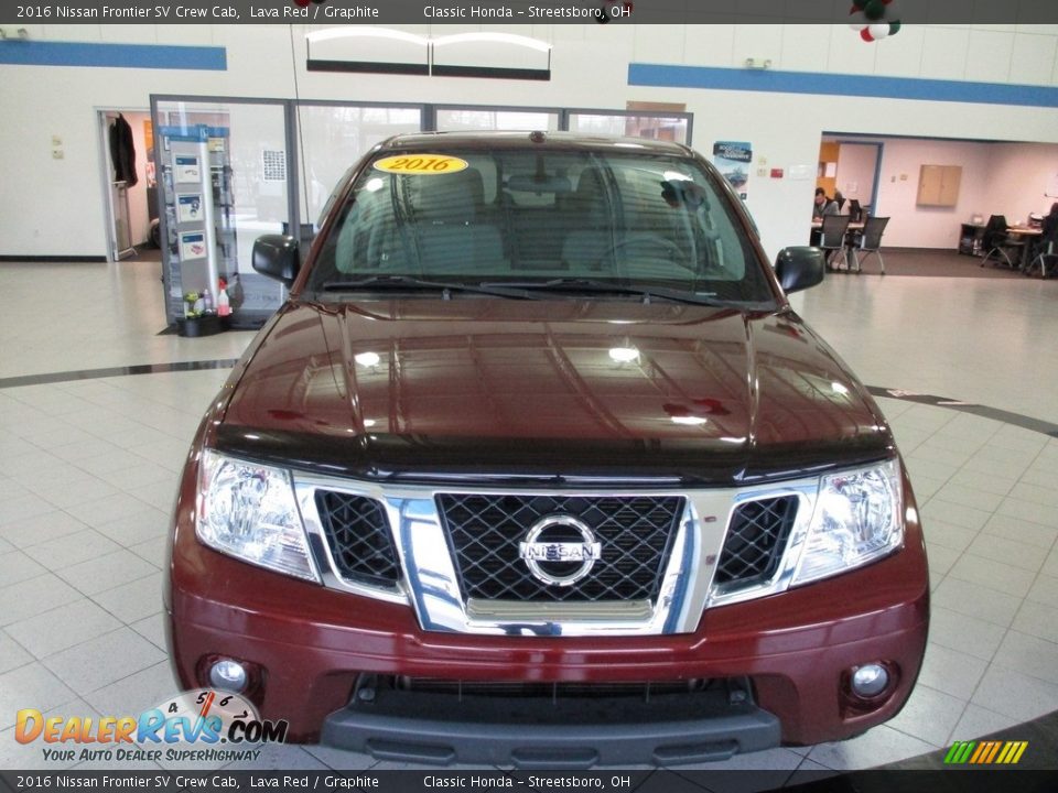 2016 Nissan Frontier SV Crew Cab Lava Red / Graphite Photo #4