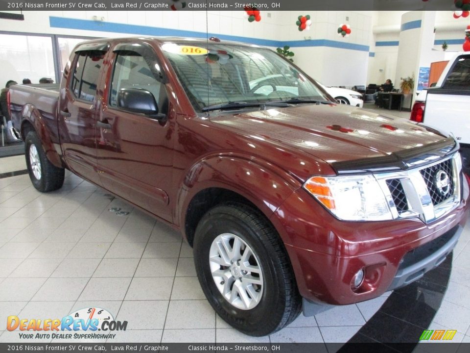 2016 Nissan Frontier SV Crew Cab Lava Red / Graphite Photo #5