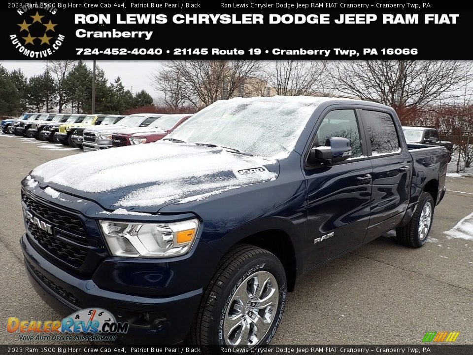 2023 Ram 1500 Big Horn Crew Cab 4x4 Patriot Blue Pearl / Black Photo #1