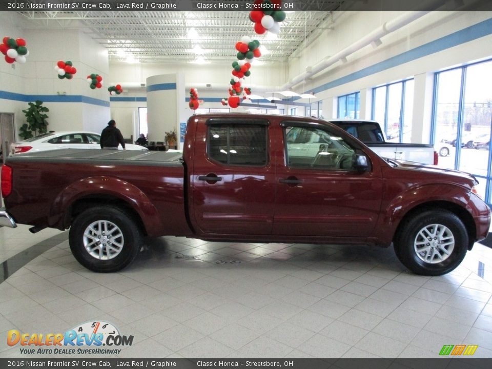 2016 Nissan Frontier SV Crew Cab Lava Red / Graphite Photo #7