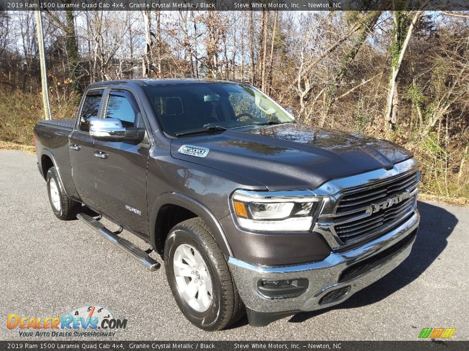 2019 Ram 1500 Laramie Quad Cab 4x4 Granite Crystal Metallic / Black Photo #5