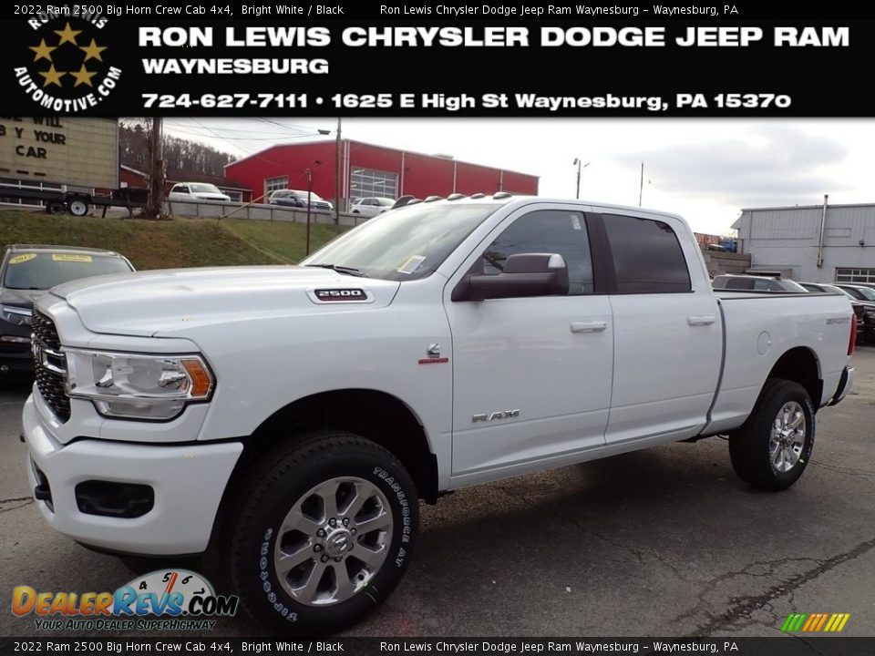 2022 Ram 2500 Big Horn Crew Cab 4x4 Bright White / Black Photo #1