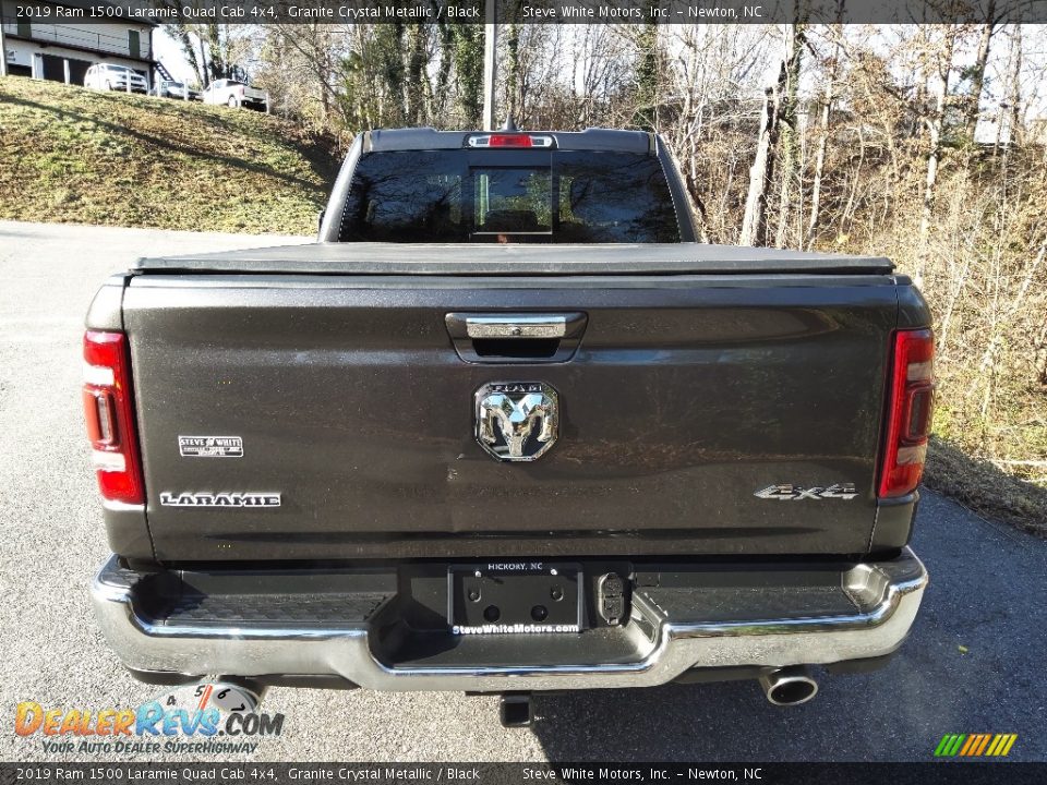 2019 Ram 1500 Laramie Quad Cab 4x4 Granite Crystal Metallic / Black Photo #8