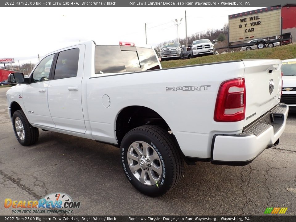 2022 Ram 2500 Big Horn Crew Cab 4x4 Bright White / Black Photo #3