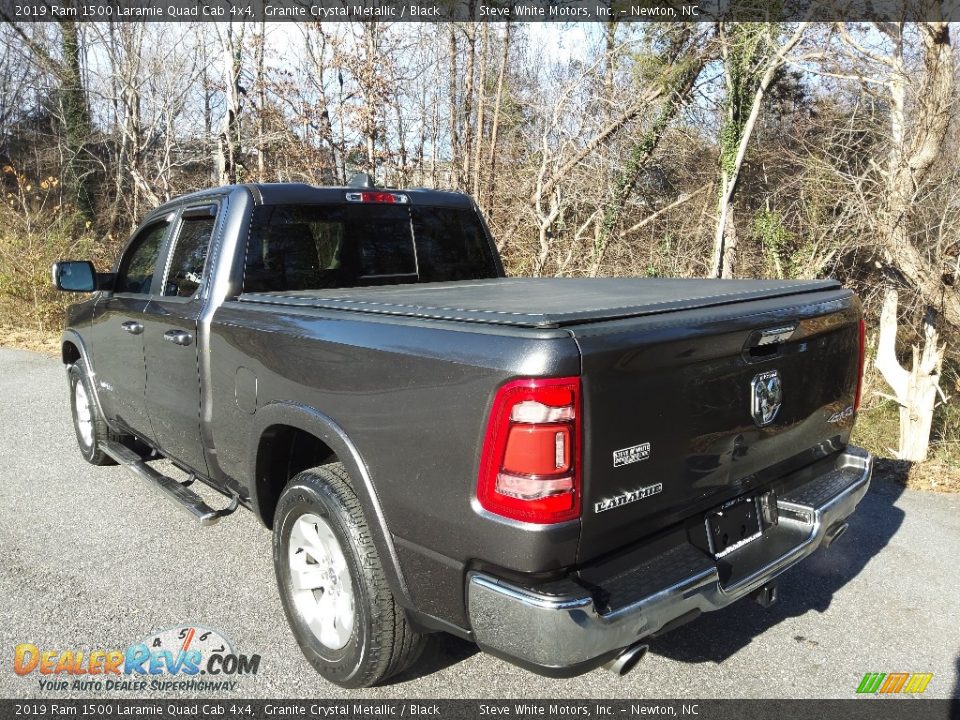 2019 Ram 1500 Laramie Quad Cab 4x4 Granite Crystal Metallic / Black Photo #12