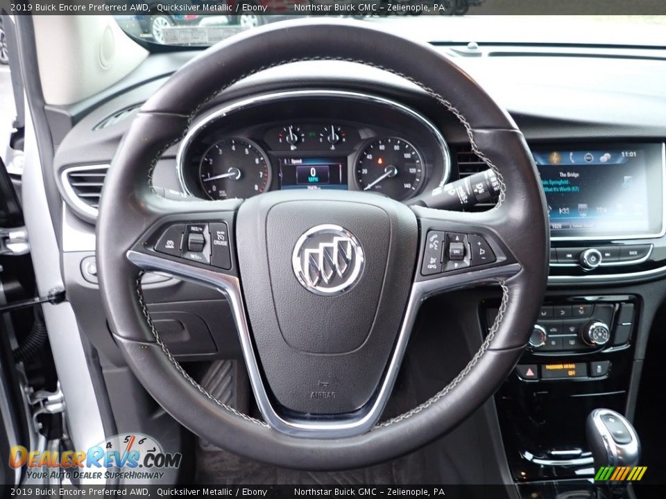 2019 Buick Encore Preferred AWD Quicksilver Metallic / Ebony Photo #28