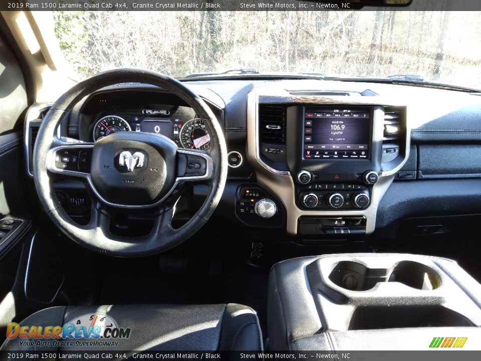 2019 Ram 1500 Laramie Quad Cab 4x4 Granite Crystal Metallic / Black Photo #21