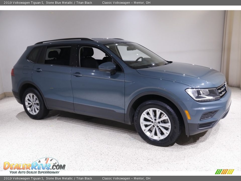 Stone Blue Metallic 2019 Volkswagen Tiguan S Photo #1