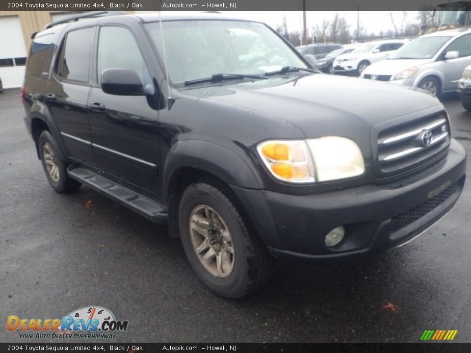 2004 Toyota Sequoia Limited 4x4 Black / Oak Photo #3