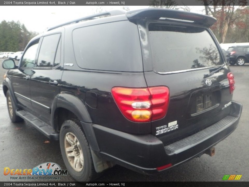 2004 Toyota Sequoia Limited 4x4 Black / Oak Photo #4