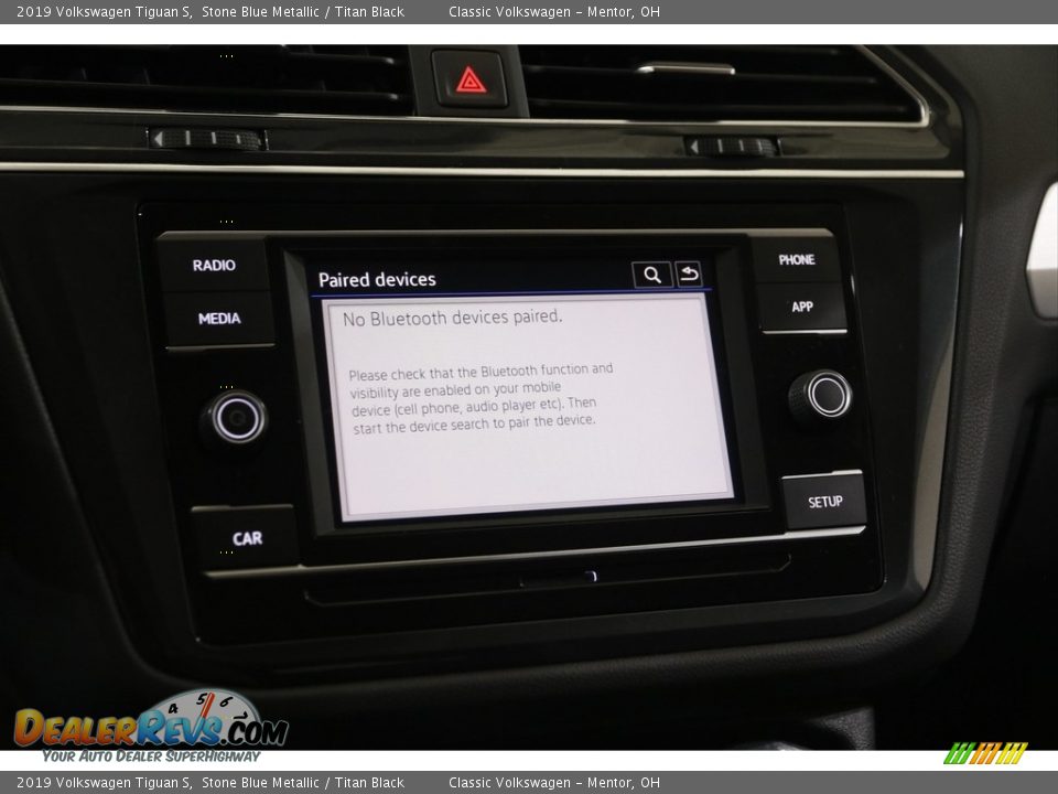 2019 Volkswagen Tiguan S Stone Blue Metallic / Titan Black Photo #10