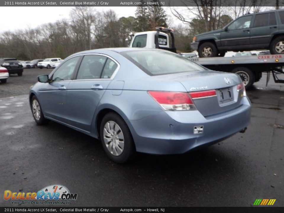 2011 Honda Accord LX Sedan Celestial Blue Metallic / Gray Photo #4