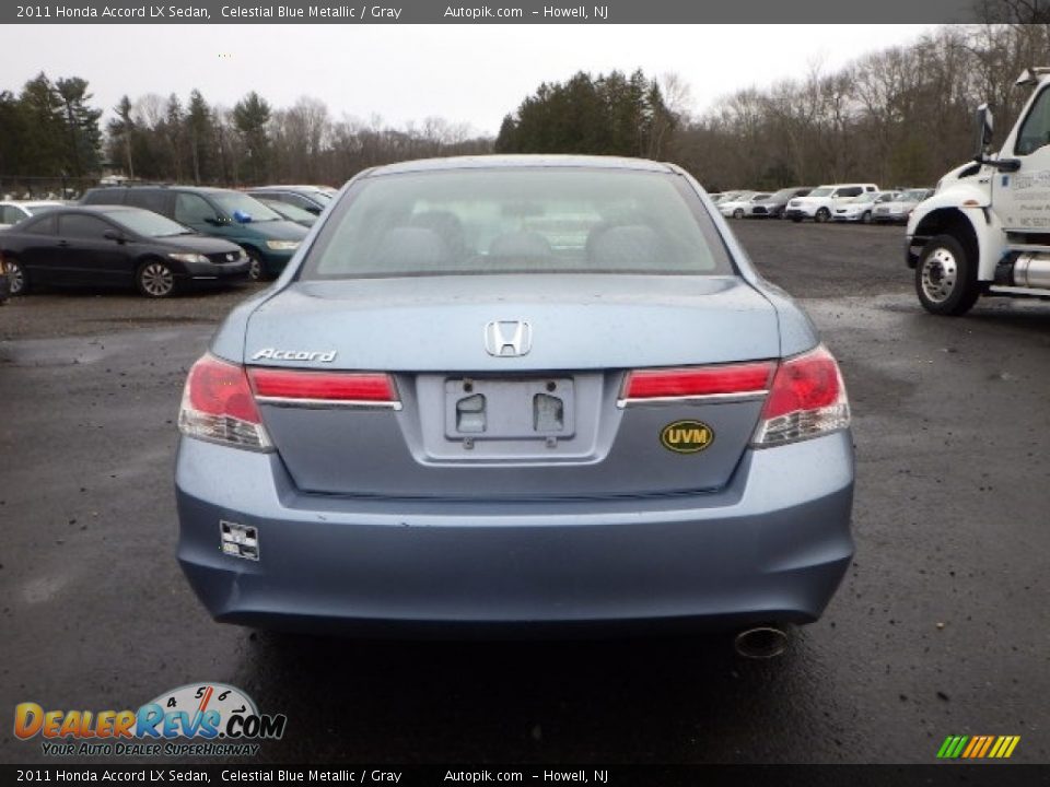 2011 Honda Accord LX Sedan Celestial Blue Metallic / Gray Photo #5