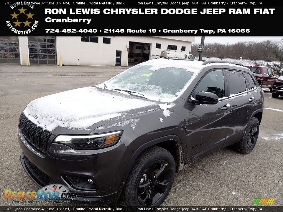 2023 Jeep Cherokee Altitude Lux 4x4 Granite Crystal Metallic / Black Photo #1