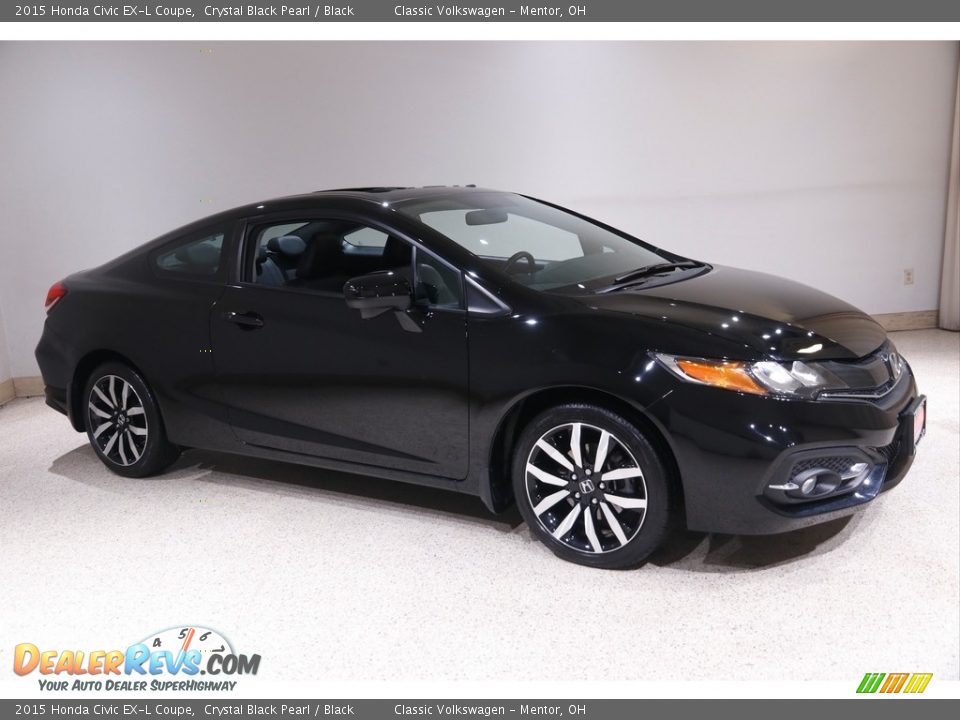 Crystal Black Pearl 2015 Honda Civic EX-L Coupe Photo #1