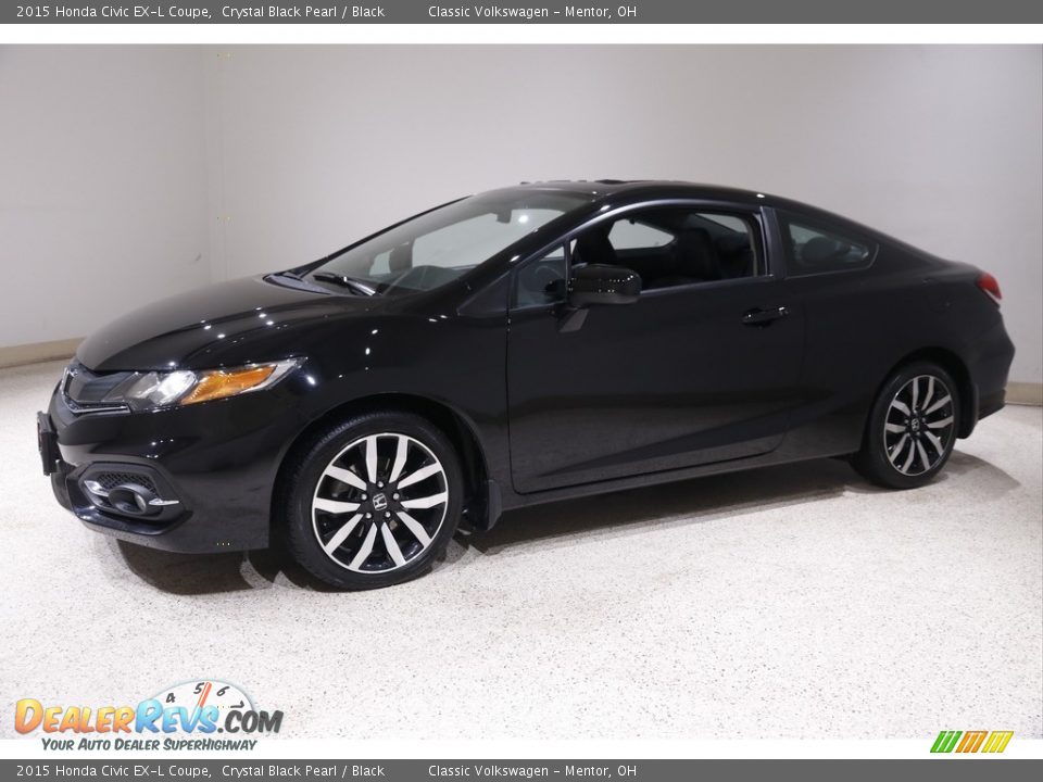 Front 3/4 View of 2015 Honda Civic EX-L Coupe Photo #3